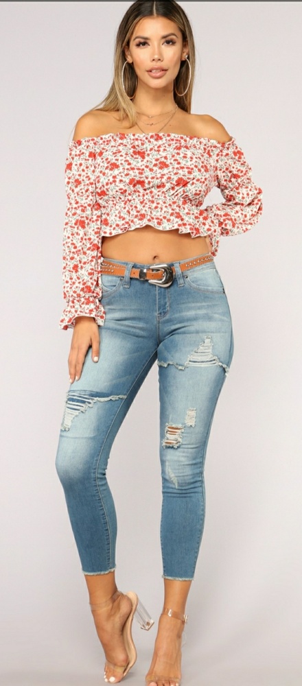 DARK WASHED BOOTY LIFTING JEANS